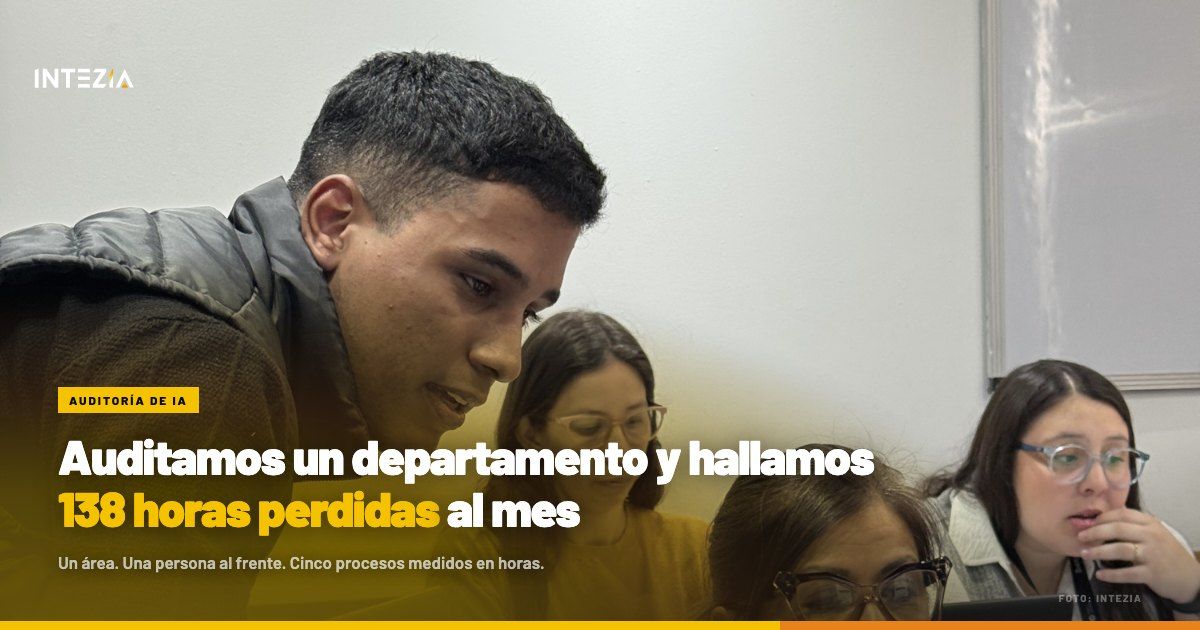 Auditamos un departamento y hallamos 138 horas perdidas al mes