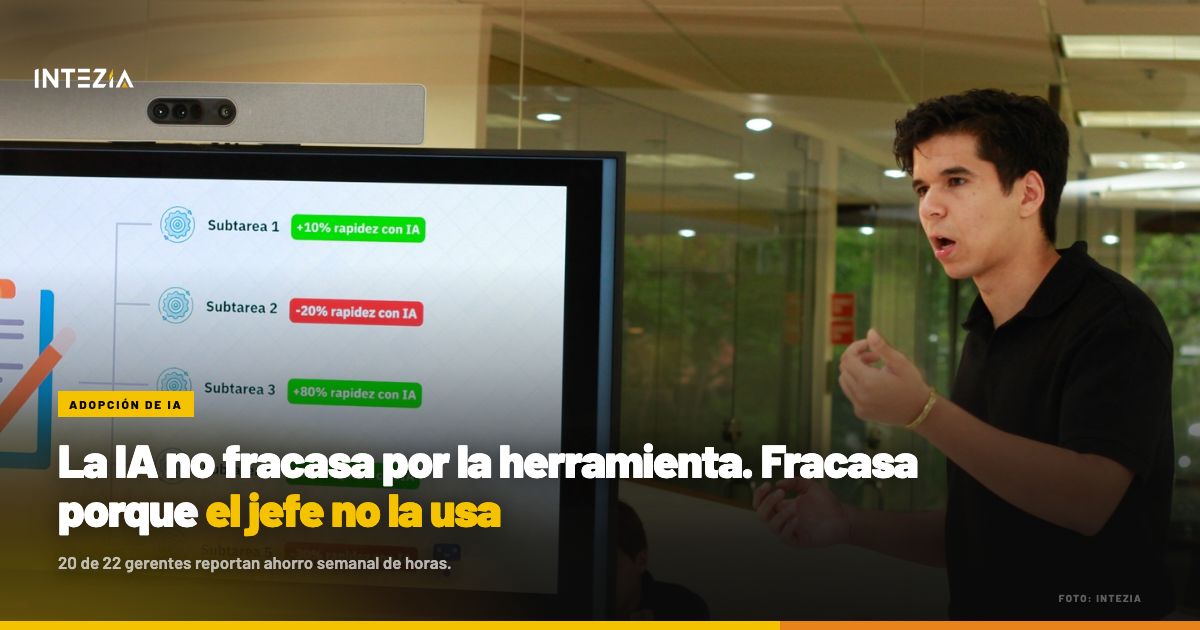 La IA no fracasa por la herramienta. Fracasa porque el jefe no la usa
