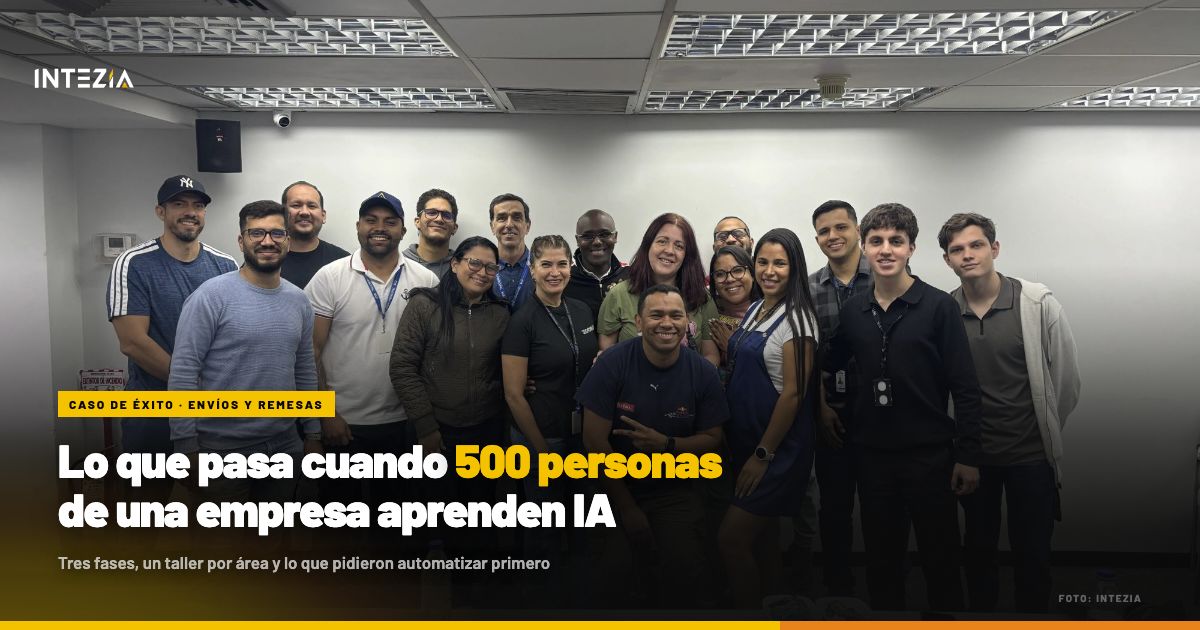 Lo que pasa cuando 500 personas de una empresa aprenden IA