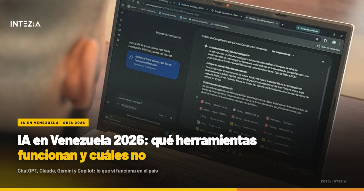 IA en Venezuela 2026: qué herramientas funcionan y cuáles no